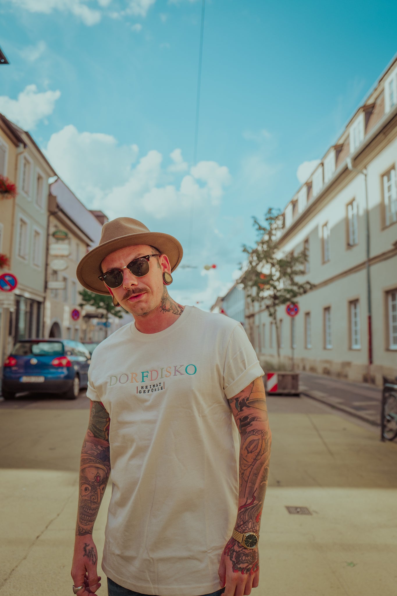 T-Shirt Dorfdisko (Unisex) Natural Raw